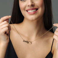 Thumbnail for Kitty Name Necklace - Personalised Necklace - Custom Necklace - Necklaces for Girlfriend - Necklaces for Moms Necklace Brother & Sisters