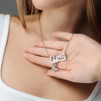 Thumbnail for Simple Name Necklace - Custom Name Necklace - Personalised Necklace - Necklaces for Girlfriend - Necklaces for Moms Necklace Brother & Sisters