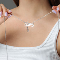 Thumbnail for Simple Name Necklace - Custom Name Necklace - Personalised Necklace - Necklaces for Girlfriend - Necklaces for Moms Necklace Brother & Sisters