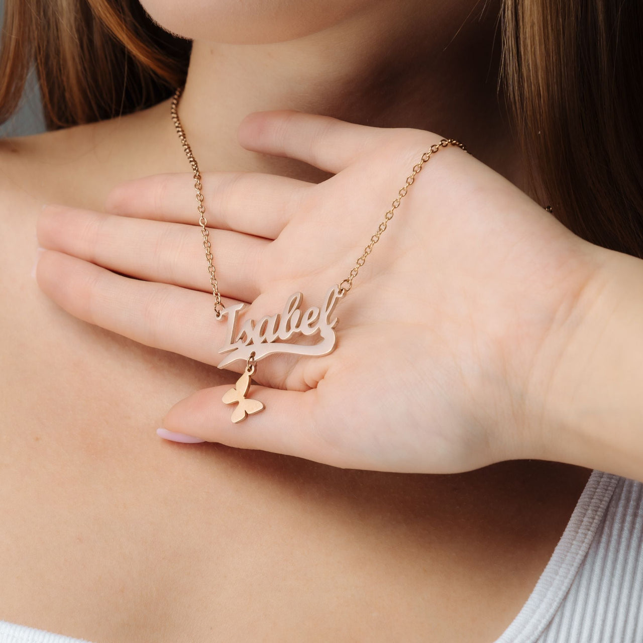 Simple Name Necklace - Custom Name Necklace - Personalised Necklace - Necklaces for Girlfriend - Necklaces for Moms Necklace Brother & Sisters