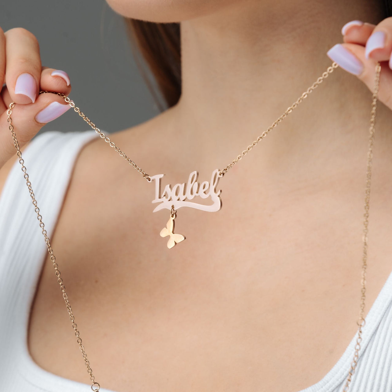 Simple Name Necklace - Custom Name Necklace - Personalised Necklace - Necklaces for Girlfriend - Necklaces for Moms Necklace Brother & Sisters