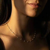 Thumbnail for White Beaded Choker