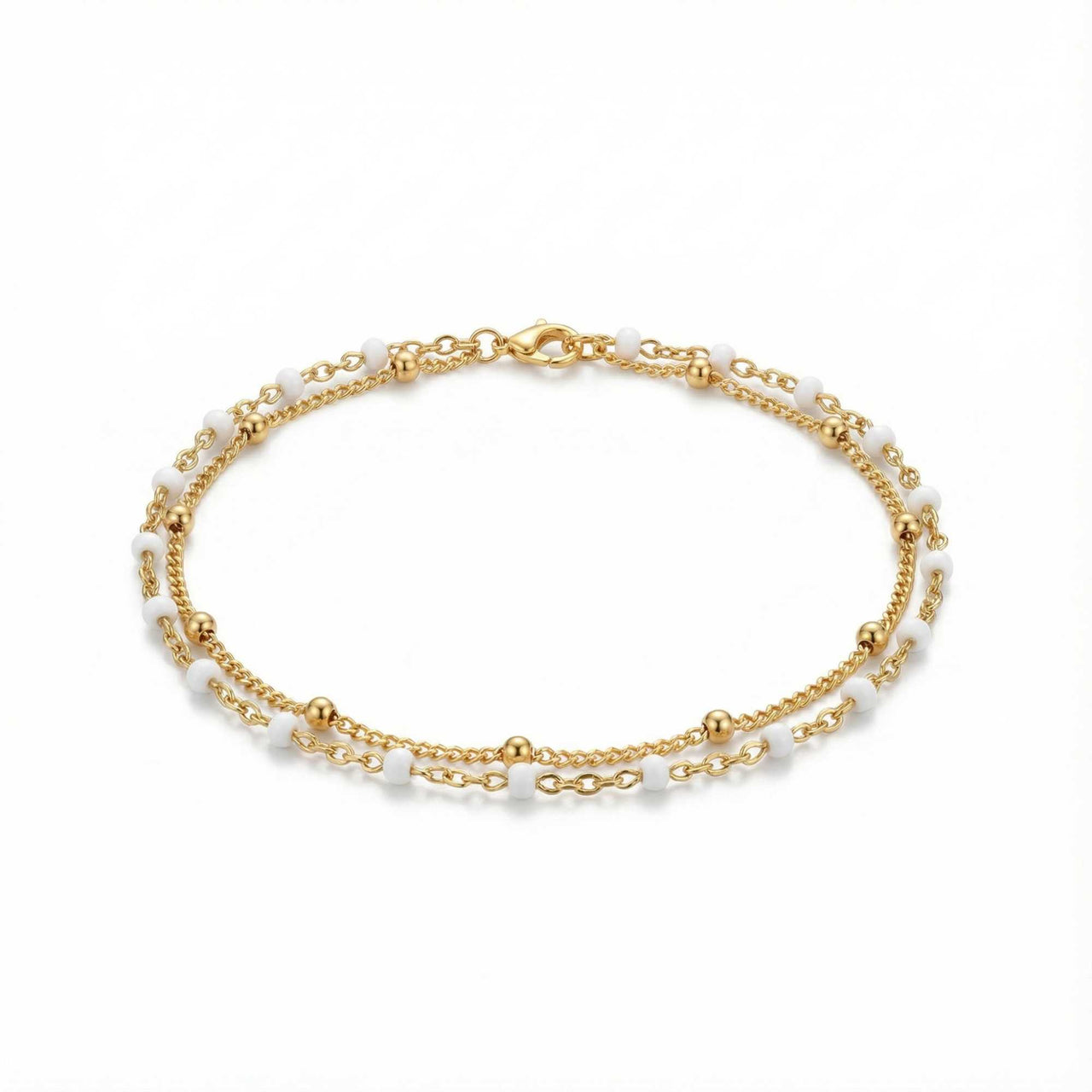 Double White Bracelet