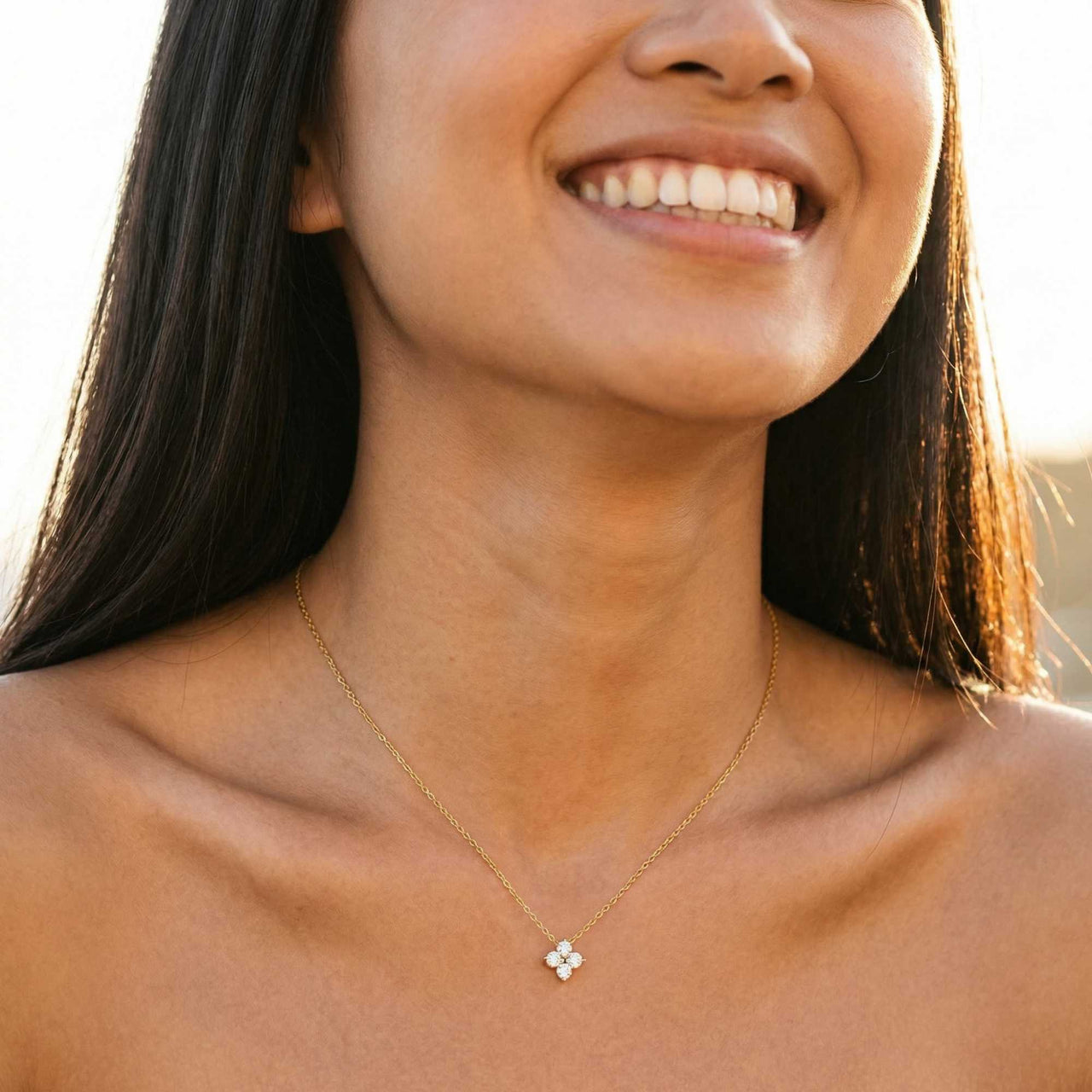 Crystal Flower Necklace