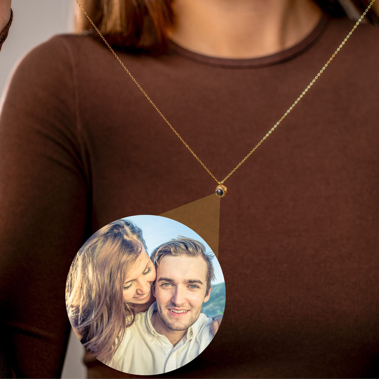 Circle Photo Necklace