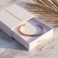 Thumbnail for Be The Unique Version Of Yourself, rose gold bracelet — gift box | SKU: btuvoy-rg