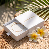 Thumbnail for Clover Charm Anklet in its Brother & Sisters gift box