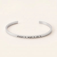 Thumbnail for Quote bracelet — product photo on a white background, silver | SKU: 4214557-silver-plated