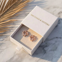 Thumbnail for Rose gold heart earrings — in the gift box, rose gold | SKU: 419593-rose-gold