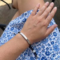 Thumbnail for Le Caviar, silver bracelet — real size | SKU: lecaviar-wg