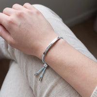 Thumbnail for Le Ciel, silver bracelet — real size | SKU: leciel-wg