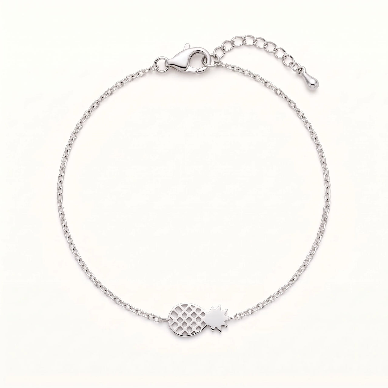 Waterproof bracelet — product photo on a white background, silver | SKU: 9178613-white-gold