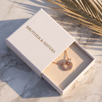 Thumbnail for Rose gold necklace in the Brother & Sisters gift box | SKU: 25535378-rose-gold
