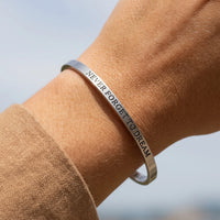 Thumbnail for Graduation gift for her — close-up of the details, silver | SKU: nftd-wg
