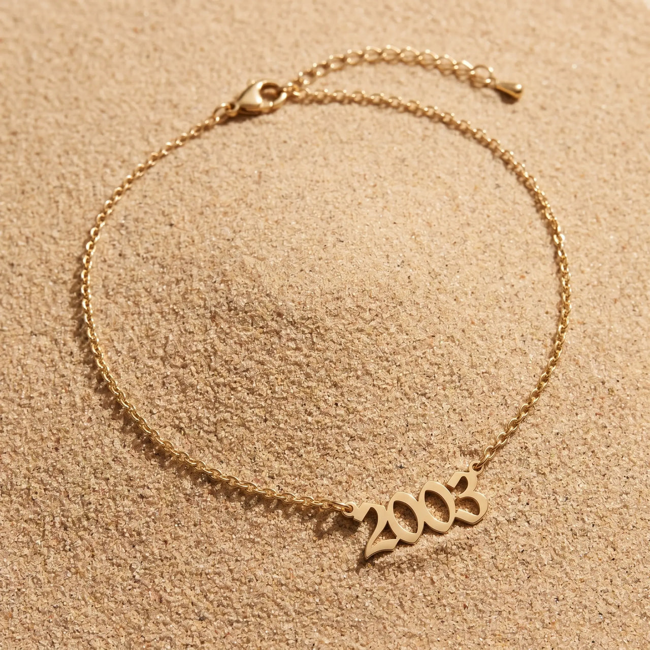 Year Number Anklet
